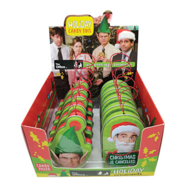 The Office Holiday Candy Tins 12ct Box