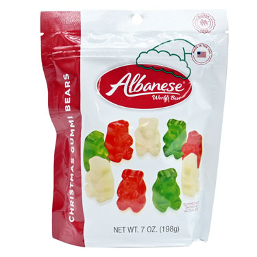 Worlds Best Christmas Gummi Bears 7oz Bag