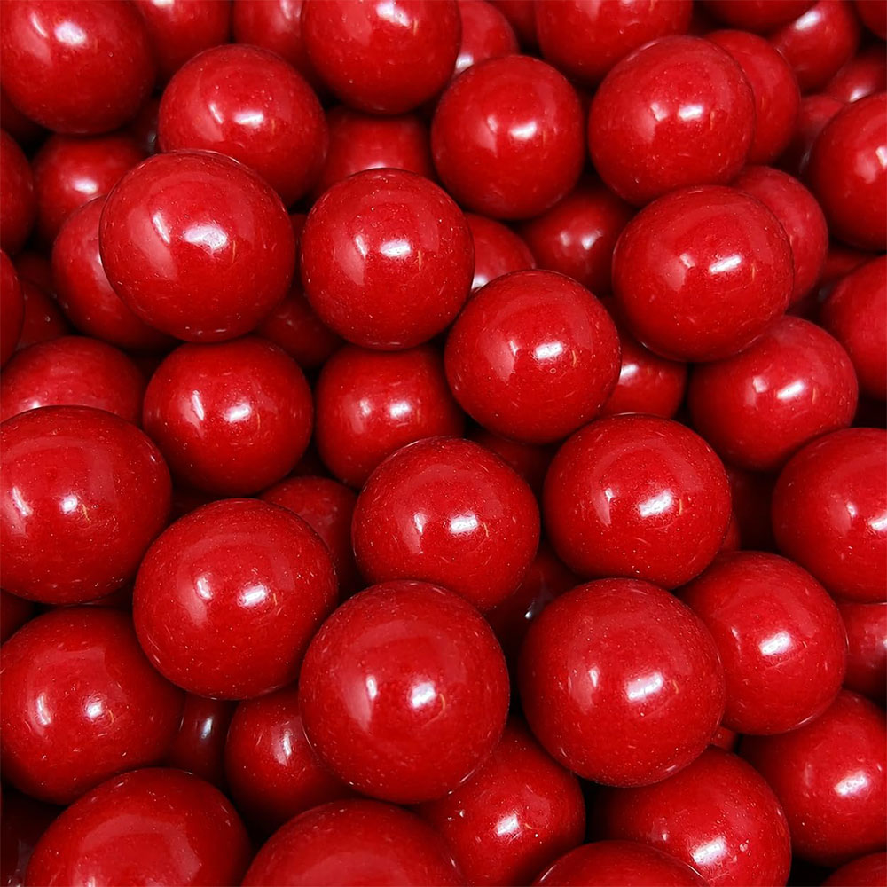 Dubble Bubble 1 Inch Gumballs Very Cherry Filled 5 lb