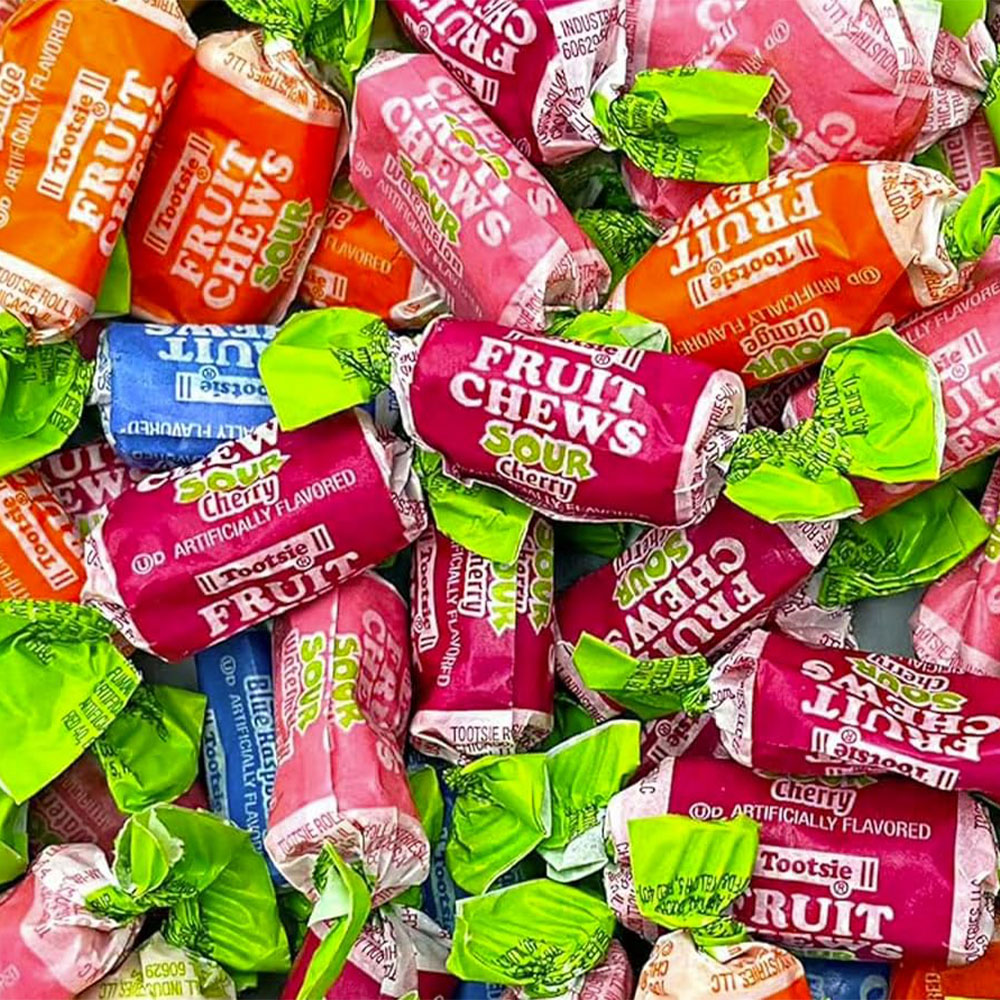 Tootsie Roll Fruit Chews Sour Assorted 5 lb