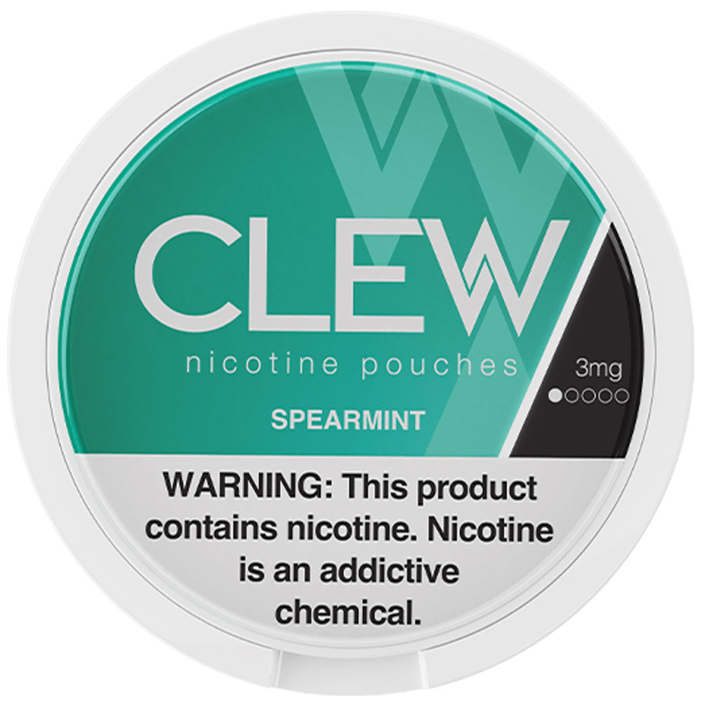 CLEW Nicotine Pouches Spearmint 3mg 5ct