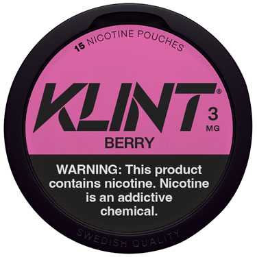 KLINT Nicotine Pouches Berry 3mg 5ct