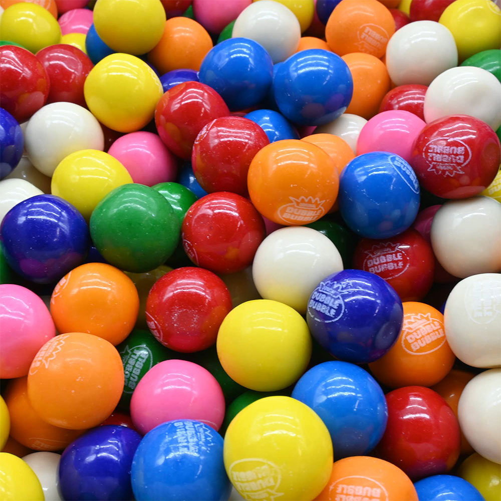 Dubble Bubble 1 Inch Assorted 8 Flavor Gumballs 5 lb