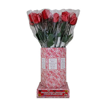 Albert's Valentine's Day Milk Chocolate Red Rose Bouquet 20ct