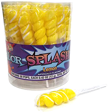 Alberts Color Splash Pops Sunshine Yellow Lemon 30ct Tub