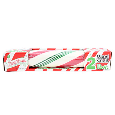 Atkinsons Red White and Green Giant 2lb Peppermint Stick
