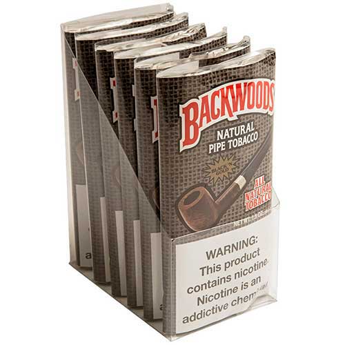 Backwoods Pipe Tobacco Black n Gold 6 1.5oz Packs