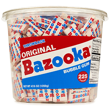 Bazooka Original Bubble Gum 225ct Tub