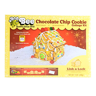 Bee Christmas Chocolate Chip Cookie Cottage Kit 14oz