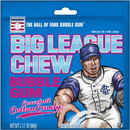 Big League Chew Curveball Cotton Candy 12ct Box