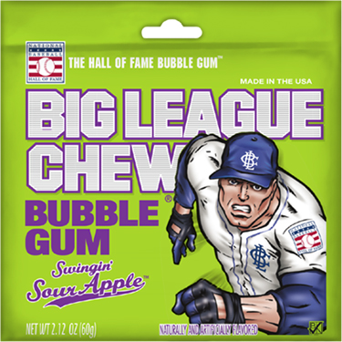 Big League Chew Swingin Sour Apple 12ct Box