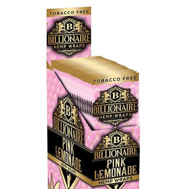 Billionaire Hemp Wraps Pink Lemonade 25 Packs of 2