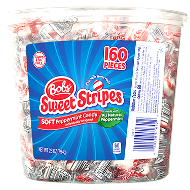 Bobs Sweet Stripes 160ct Tub