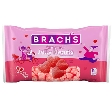 Brachs Cinnamon Jelly Hearts 12oz Bag