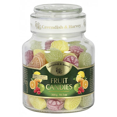Cavendish and Harvey Fruit Candy 10.5oz Jar