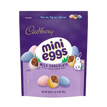 Cadbury Milk Chocolate Coated Mini Eggs With Sugar Shell 28oz Bag