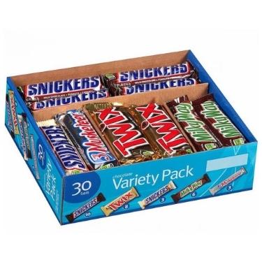 Chocolate Candy Bar Variety Pack 30ct