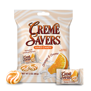 Creme Savers Orange and Creme 3oz Bag