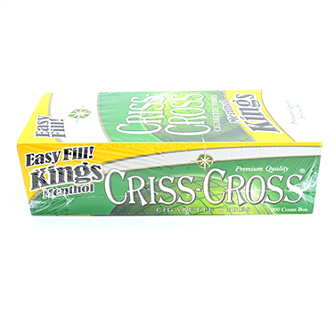 Criss Cross Cigarette Tubes Menthol King Size 200ct