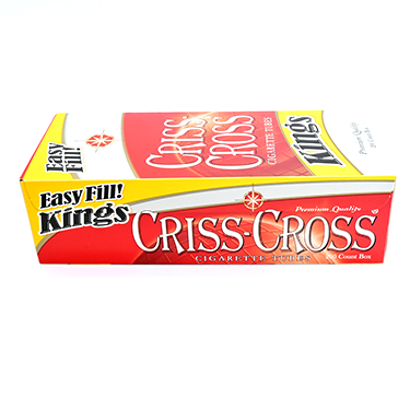 Criss Cross Cigarette Tubes Red King Size 200ct