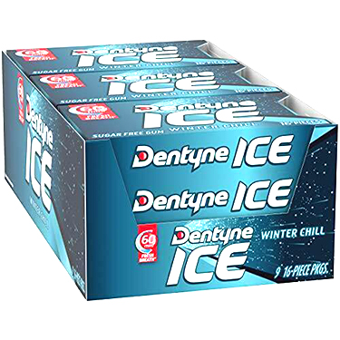 Dentyne Ice Winter Chill Sugar Free Gum 9ct Box