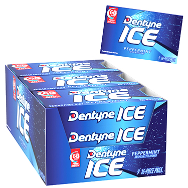 Dentyne Ice Peppermint Sugar Free Gum 9ct Box