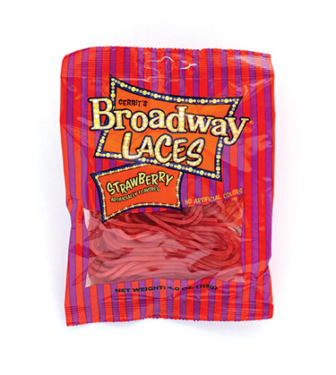 Broadway Strawberry Laces 4oz Bag