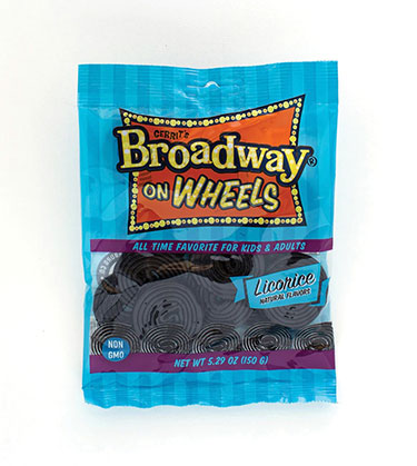 Gerrit Broadway Licorice Wheels 5.29oz Bag