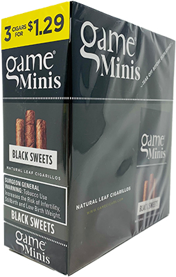 Game Minis Cigarillos Black Sweets 15ct