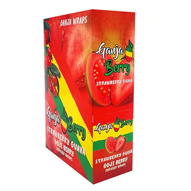 Ganja Berry Wraps Strawberry Guava 25 Packs of 2
