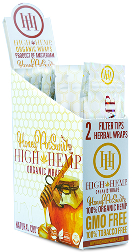 High Hemp Organic Honey Pot Swirl Wraps 25ct