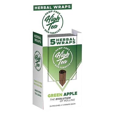 High Tea Green Apple Herbal Wraps 25 Packs of 5