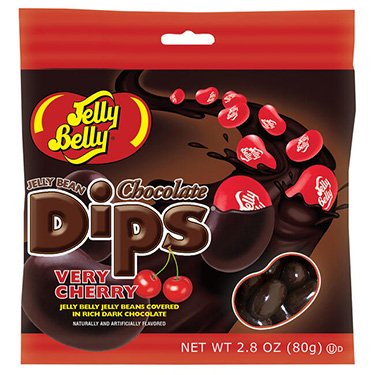 Jelly Belly Jelly Beans Chocolate Dips Very Cherry 2.8 oz Bag