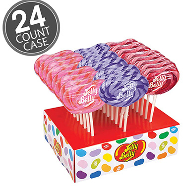Jelly Belly Lollipops Bubble Gum Grape Very Cherry 24 ct