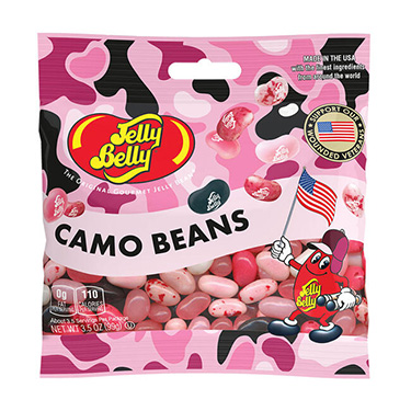 Jelly Belly Pink Camo Beans 3.5 oz Bag