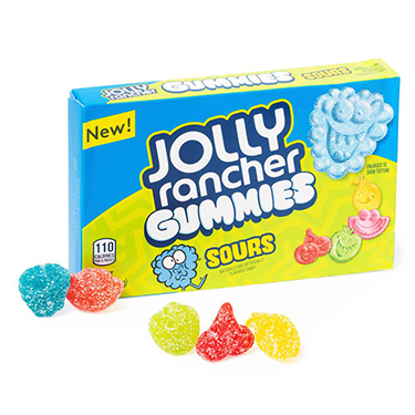 Jolly Rancher Gummies Sour 3.5oz Box