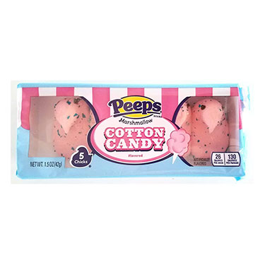 Just Born Easter Peeps Cotton Candy Marshmallow Chicks 1.5oz Box