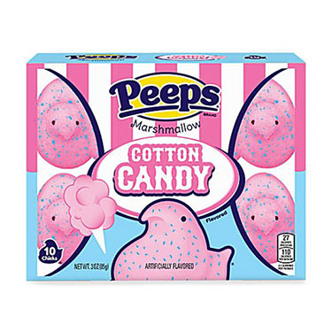 Just Born Easter Peeps Cotton Candy Marshmallow Chicks 3oz Box