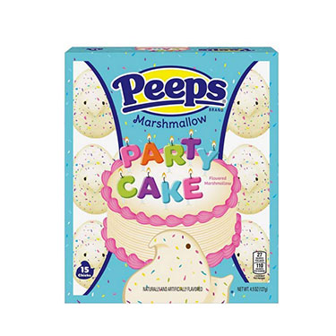 Just Born Easter Peeps Party Cake Marshmallow Chicks 4.5oz Box