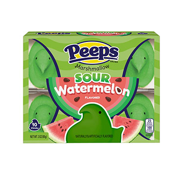 Just Born Easter Peeps Sour Watermelon Marshmallow Chicks 3oz Box