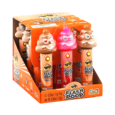 Kidsmania Flash Poop Lollipop 12ct Box