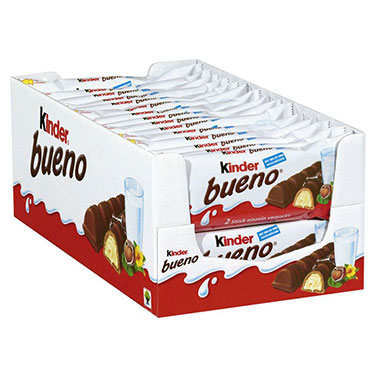 Kinder Bueno Chocolate Bar 1.5oz 20ct Box