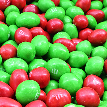 M and M Christmas Peanut 1 Lb