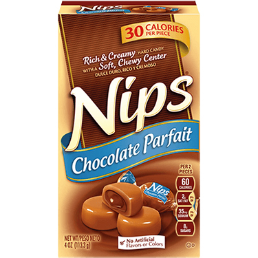 Brachs Nips Chocolate Parfait Hard Candy 4oz Box