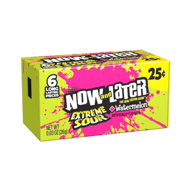 Now and Later Extreme Sour Watermelon 24ct Box