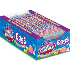 Dubble Bubble Easter Egg Shaped Bubble Gum 24ct Box