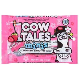 Goetze's Cow Tales Minis Strawberry Smoothie 4oz Bag