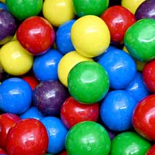 Dubble Bubble 1 Inch Charms Blow Pop Inside Outs Gumballs 1 lb