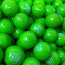 Dubble Bubble 1 Inch Gumballs Green Apple 1 lb