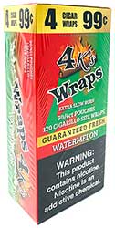 4 Kings Wraps Watermelon 120ct Box